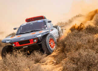 Audi RS Q e-tron saves over 60% CO2 at the 2023 Dakar Rally