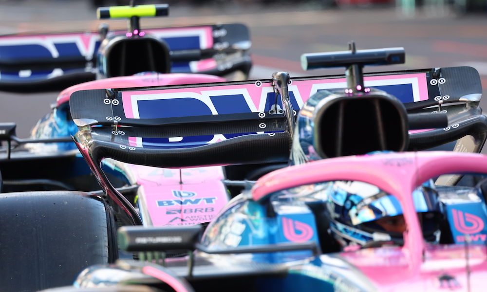 Alpine A525 rear wing Monaco