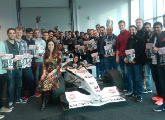 Lights out and away we go at Cranfield University