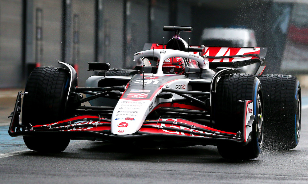 Haas VF-25 shakedown at Silverstone