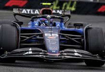 Williams FW47 in practice for the 2025 Abu Dhabi GP